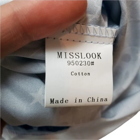 Misslook Short Sleeve Floral and Stars Midi Dress with Tassels- plus size - Picture 7 of 7